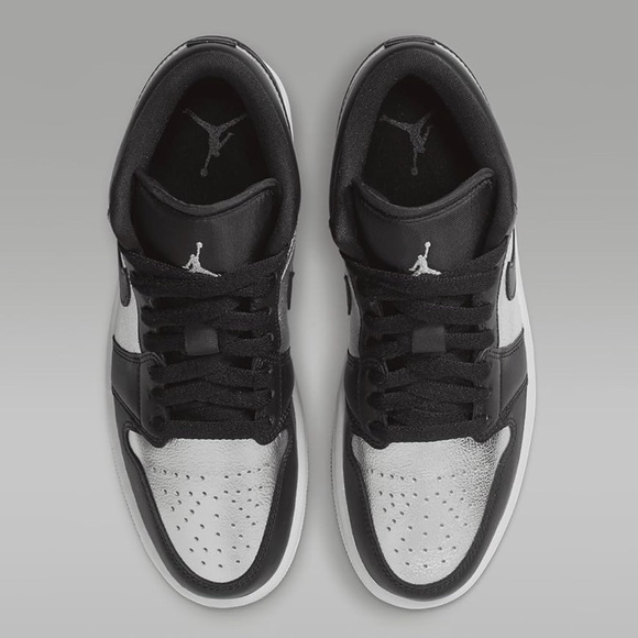 Nike Air Jordan Women’s Black and Silver Sneakers - Picture 3 of 5